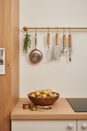 Set de 9 Accesorios de Cocina Premium con Mango de Madera