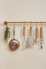 Set de 9 Accesorios de Cocina Premium con Mango de Madera