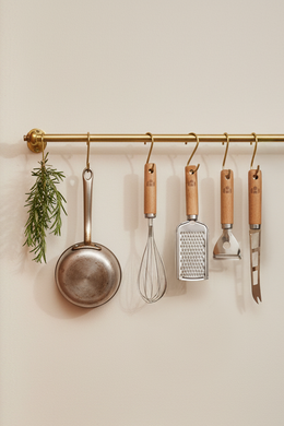 Set de 9 Accesorios de Cocina Premium con Mango de Madera