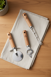 Set de 9 Accesorios de Cocina Premium con Mango de Madera