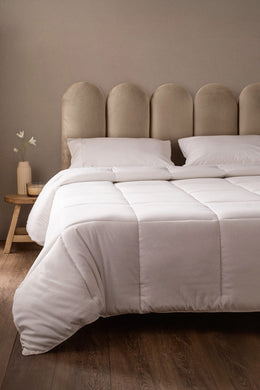 Acolchado Plumón de Fibra Sintética Blanco