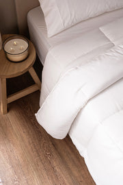 Acolchado Plumón de Fibra Sintética Blanco