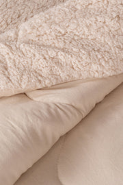 Acolchado Repujado Ondas Con Corderito Super Soft