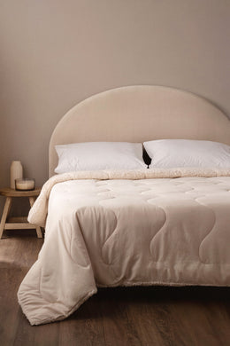 Acolchado Repujado Ondas Con Corderito Super Soft