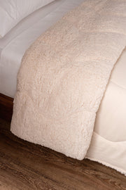 Acolchado Repujado Ondas Con Corderito Super Soft