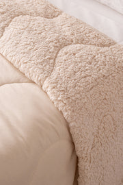 Acolchado Repujado Ondas Con Corderito Super Soft