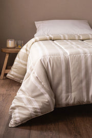 Acolchado Plumón de Fibra Sintética Estampa Rayas