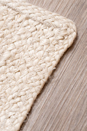 Alfombra de Ambiente Yute con Detalles de Bordadora 60x90cm