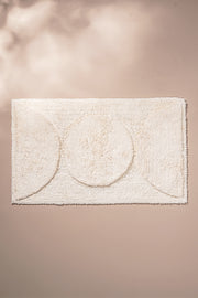 Alfombra de Baño 100% Algodón en 40x60cm con Círculos en Relieve