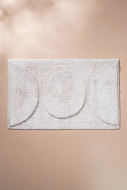 Alfombra de Baño 100% Algodón en 40x60cm con Círculos en Relieve