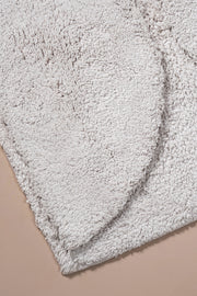 Alfombra de Baño 100% Algodón en 40x60cm con Círculos en Relieve