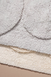 Alfombra de Baño 100% Algodón en 50x80cm con Círculos en Relieve