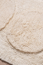 Alfombra de Baño 100% Algodón en 50x80cm con Círculos en Relieve