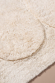 Alfombra de Baño 100% Algodón en 50x80cm con Círculos en Relieve