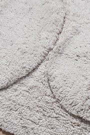 Alfombra de Baño 100% Algodón en 50x80cm con Círculos en Relieve