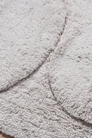 Alfombra de Baño 100% Algodón en 50x80cm con Círculos en Relieve