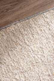 Alfombra de Ambiente de Lana y Yute con Borde Color 120x180cm