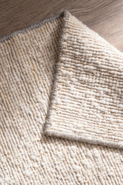 Alfombra de Ambiente de Lana y Yute con Borde Color 120x180cm