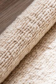 Alfombra de Ambiente de Lana y Yute con Borde Color 120x180cm