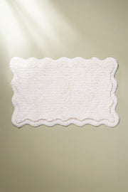 Alfombra de Baño 100% Algodón de 40x60cm con Borde Onditas