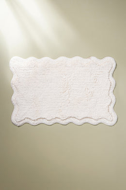 Alfombra de Baño 100% Algodón de 40x60cm con Borde Onditas