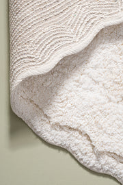 Alfombra de Baño 100% Algodón de 40x60cm con Borde Onditas