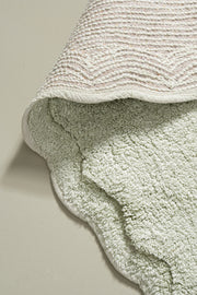 Alfombra de Baño 100% Algodón de 40x60cm con Borde Onditas