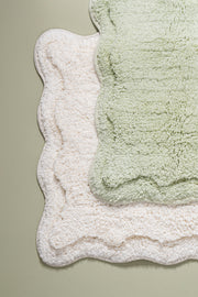 Alfombra de Baño 100% Algodón de 40x60cm con Borde Onditas