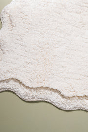 Alfombra de Baño 100% Algodón de 50x80cm con Borde Onditas