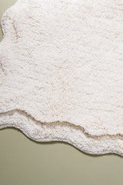 Alfombra de Baño 100% Algodón de 50x80cm con Borde Onditas