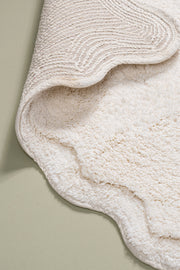 Alfombra de Baño 100% Algodón de 50x80cm con Borde Onditas