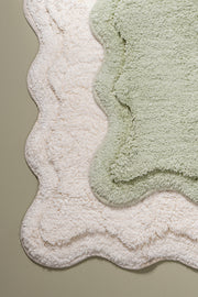 Alfombra de Baño 100% Algodón de 50x80cm con Borde Onditas