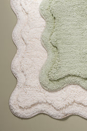 Alfombra de Baño 100% Algodón de 50x80cm con Borde Onditas