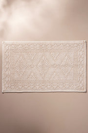 Alfombra Jacquard 100% Algodón en 50x80cm Terminación Stonewash