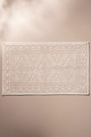 Alfombra Jacquard 100% Algodón de 40x60cm Terminación Stonewash