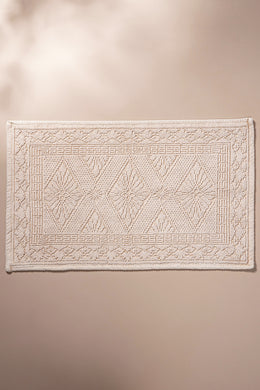 Alfombra Jacquard 100% Algodón de 40x60cm Terminación Stonewash