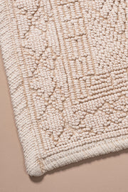 Alfombra Jacquard 100% Algodón en 50x80cm Terminación Stonewash