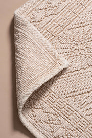 Alfombra Jacquard 100% Algodón de 40x60cm Terminación Stonewash