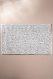 Alfombra Jacquard 100% Algodón en 50x80cm Terminación Stonewash