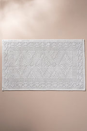 Alfombra Jacquard 100% Algodón en 50x80cm Terminación Stonewash