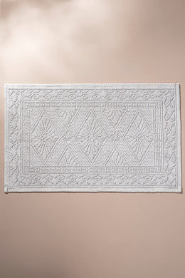 Alfombra Jacquard 100% Algodón en 50x80cm Terminación Stonewash