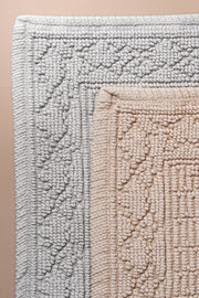 Alfombra Jacquard 100% Algodón de 40x60cm Terminación Stonewash