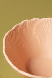 Bowl Glaze Flower Petal 12cm Peach