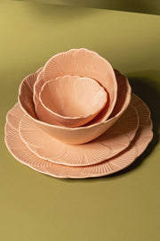 Bowl Glaze Flower Petal 12cm Peach