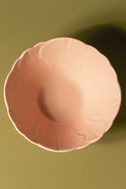 Bowl Ensalada Glaze Flower Petal 20cm Peach