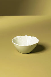 Bowl Glaze Flower Petal 12cm Verde