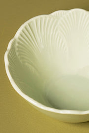 Bowl Glaze Flower Petal 12cm Verde