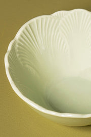 Bowl Glaze Flower Petal 12cm Verde