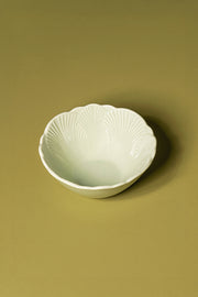 Bowl Glaze Flower Petal 12cm Verde