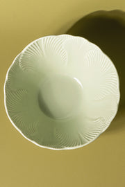 Bowl Ensalada Glaze Flower Petal 20cm Verde